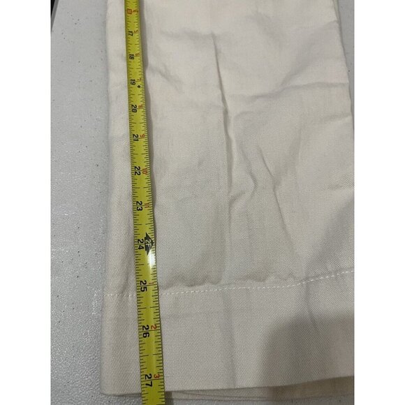 Converse Linen Blend Cargo Pants High Waist Beige Size 2 Short - Picture 13 of 13